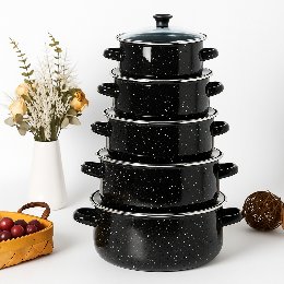 10-dijelni set emajliranog posuđa
