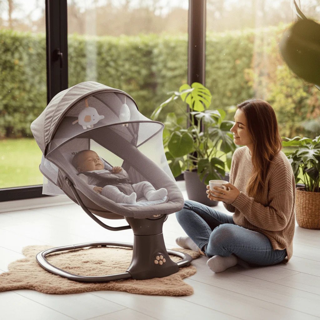 ELEKTRIČNA LJULJAČKA ZA BEBE — slika 3
