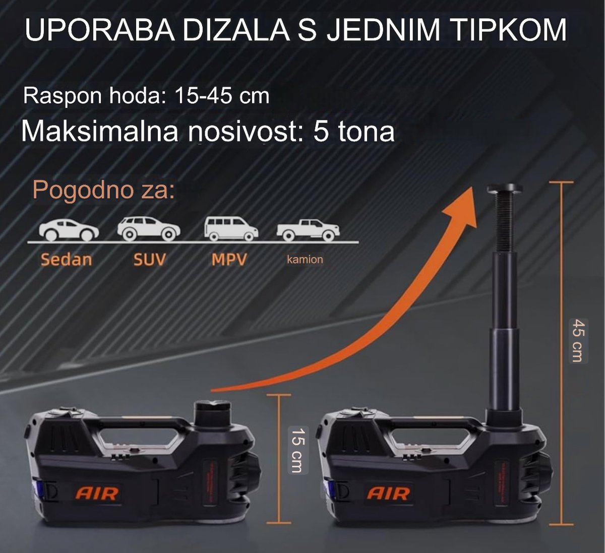 Hidraulična aku dizalica 5t — slika 3