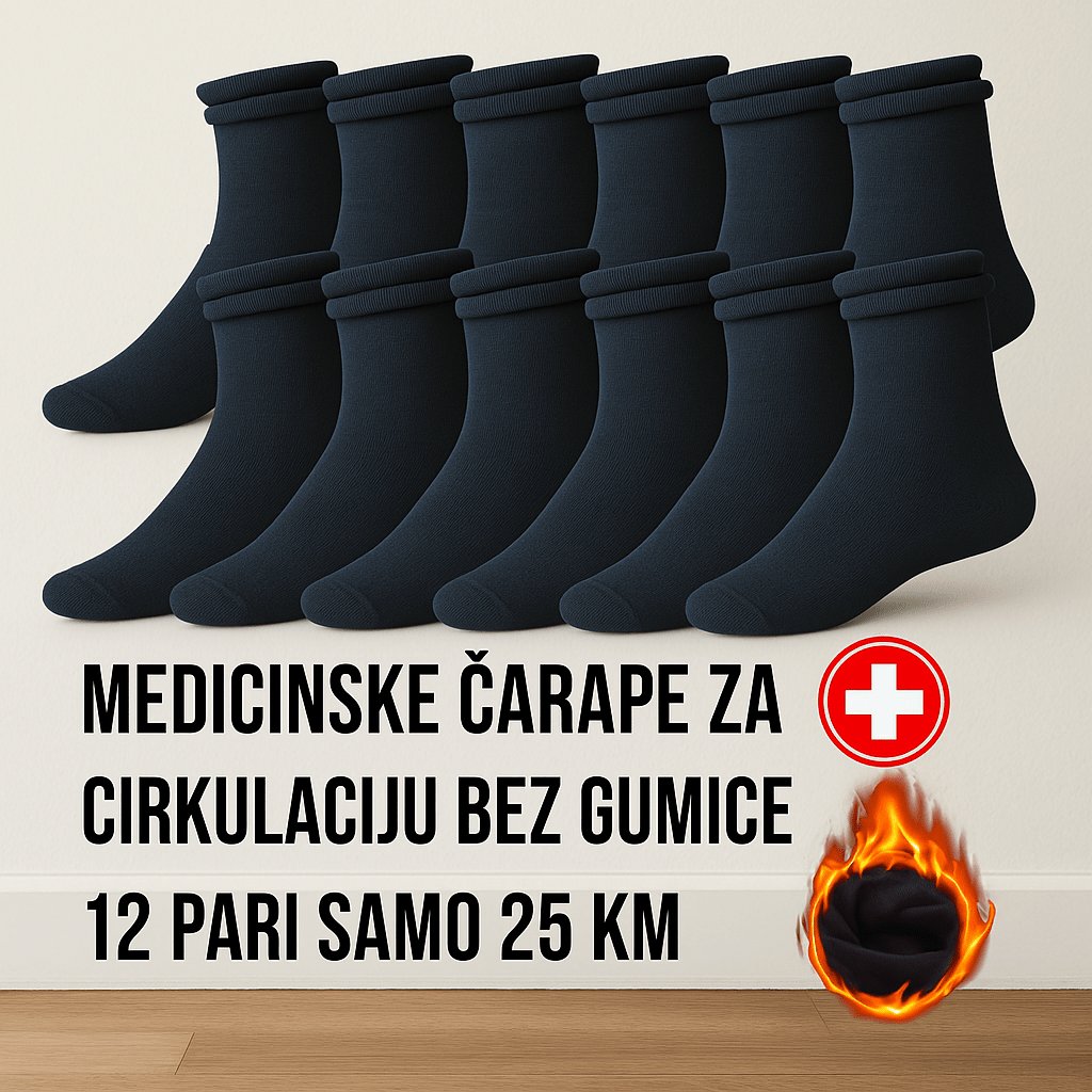 Medicinske čarape 12 pari