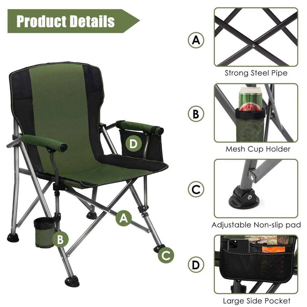 PREKLOPNA KAMPING STOLICA — slika 4