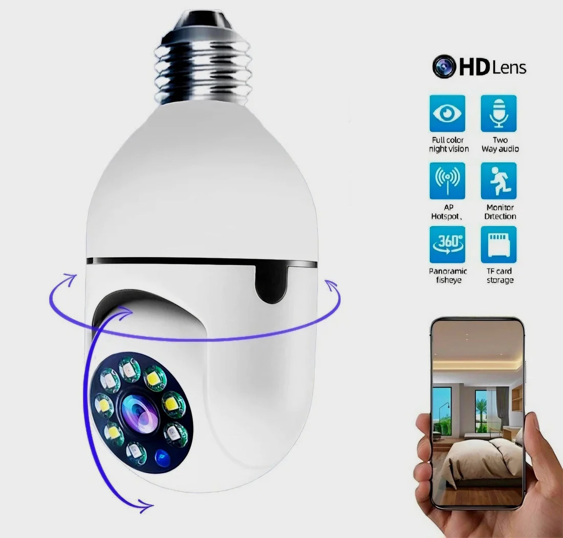 WiFi sigurnosna kamera 1080P HD s noćnim vidom, detekcijom pokreta i daljinskim pristupom putem mobilne aplikacije — slika 2