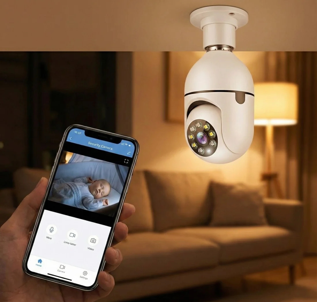WiFi sigurnosna kamera 1080P HD s noćnim vidom, detekcijom pokreta i daljinskim pristupom putem mobilne aplikacije