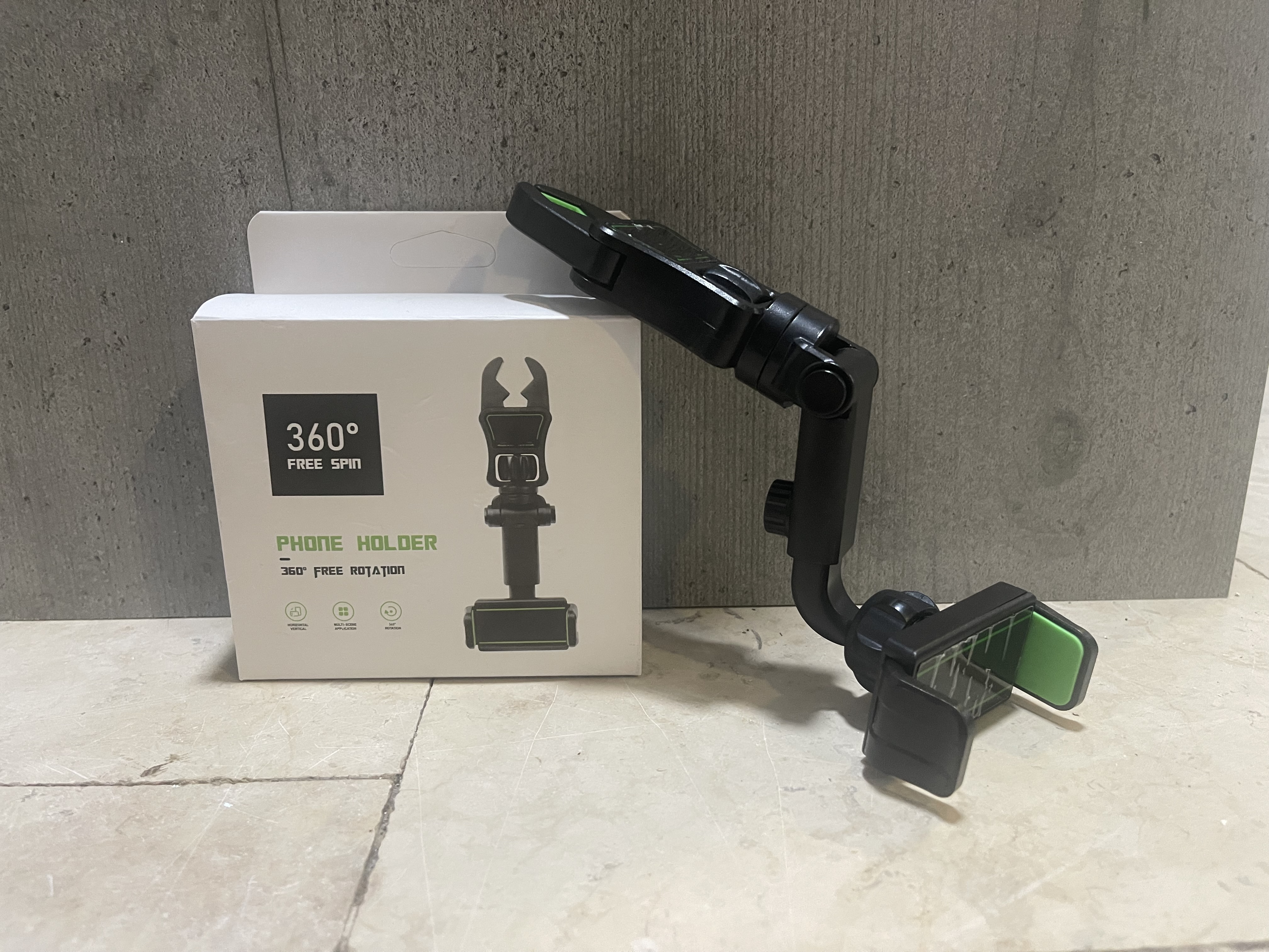 Držač za telefon sa 360 stepeni rotacijom za automobil — slika 2