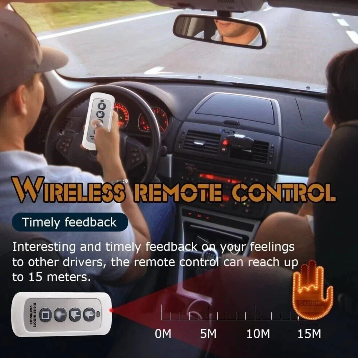 LED interaktivni znak za auto sa emotikonima i simbolima — slika 2