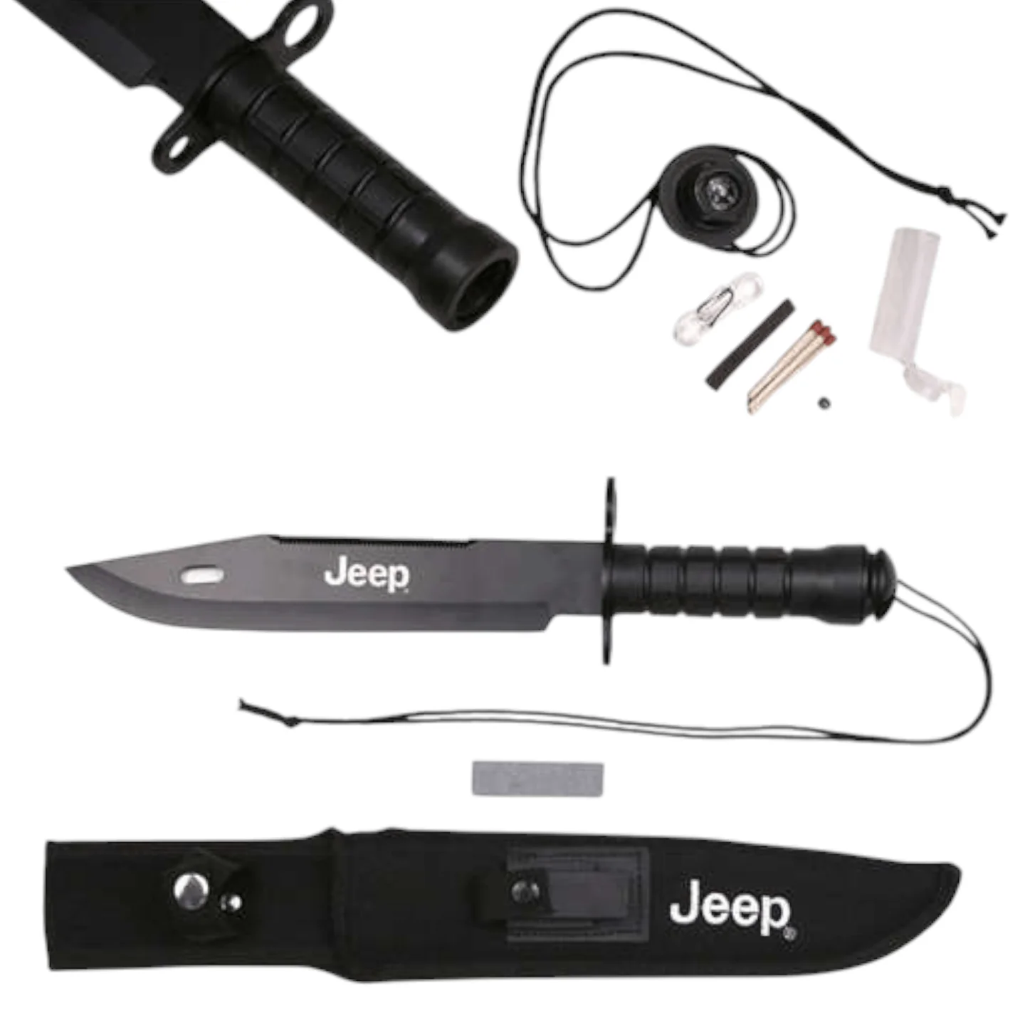 Lovački nož sa kompasom Jeep 38 cm — slika 3