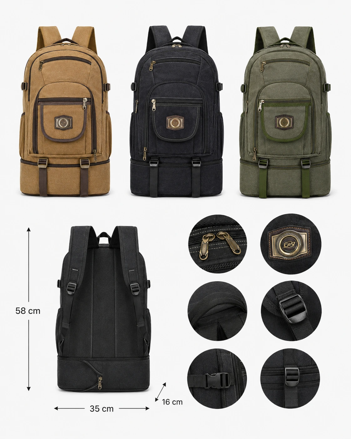 Ruksak Ranger Pro 58x35x15 cm — slika 3