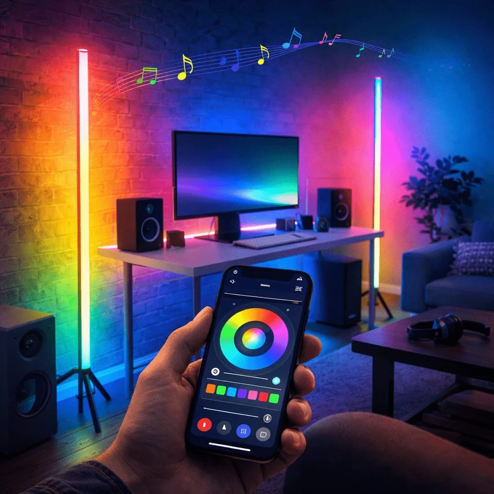 RGB LED podna lampa za dekorativno osvjetljenje prostora — slika 2